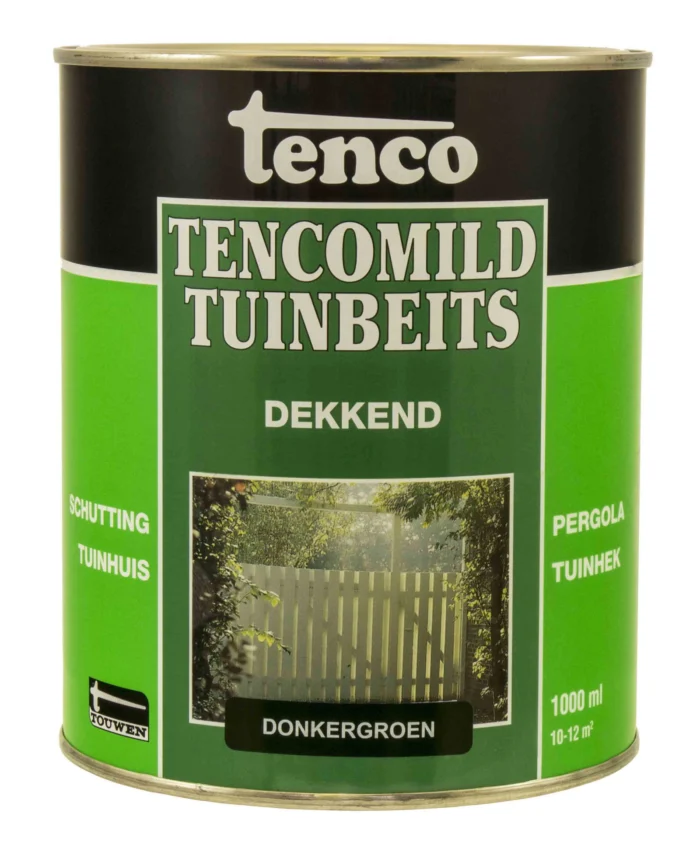 Tenco Dekkend donkergroen 1l tencomild verf/beits - groen