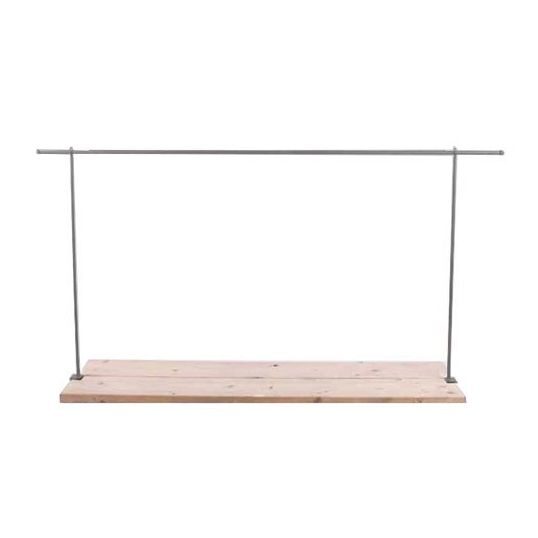 Buitengewoon de boet Deco tafelklem blanke lak – grijs
