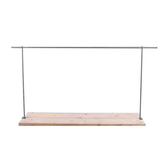 Buitengewoon de boet Deco tafelklem blanke lak - grijs