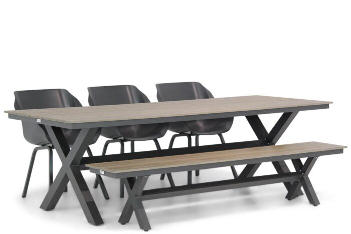 Hartman Sophie element/Forest 240 cm dining tuinset 5-delig – Grijs-antraciet
