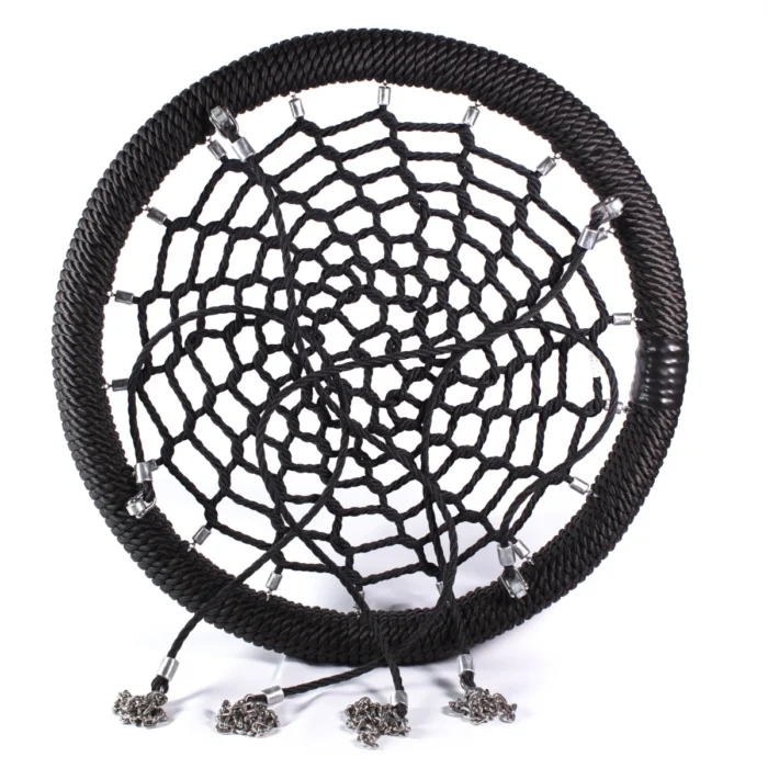 Nestschommel vogelnestschommel zwart voor openbare speelplaatsen 120cm
