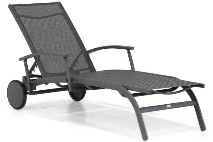 Presto Lettino lounger verstelbaar – Grijs-antraciet