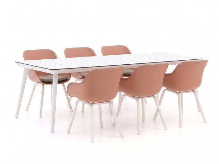 Hartman tuinmeubelen Le Soleil Element/Sophie Studio 240cm dining tuinset 7-delig – Wit