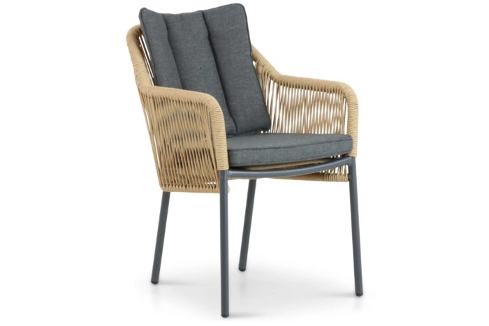 De Laan Projects Laan Marbella dining tuinstoel – Taupe-naturel-bruin