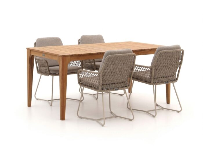 Intenso Furniture Intenso Trasimeno/Bruca 170cm dining tuinset 5-delig Laagste prijsgarantie! – Bruin