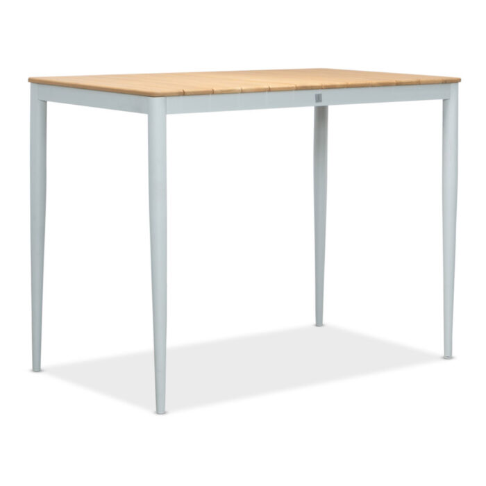 LUX outdoor living Sandro bartafel 4 personen | teakhout + aluminium | wit | 140cm