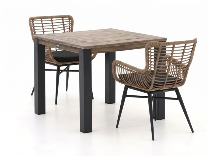 Intenso Furniture Asti/ROUGH-S 90cm dining tuinset 3-delig