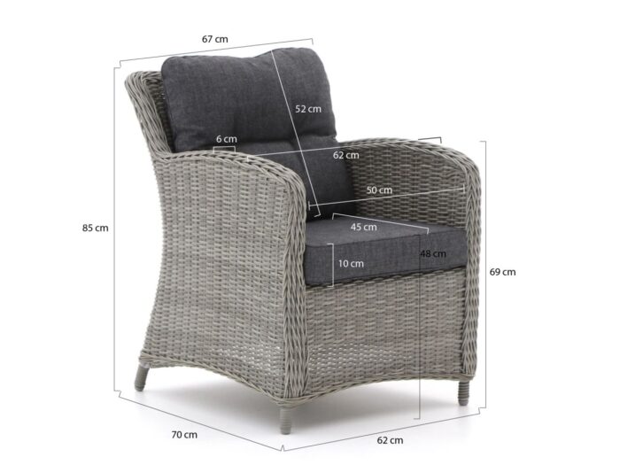 Intenso Furniture Intenso Leone/Milano lounge balkonset 3-delig Laagste prijsgarantie! – Grijs