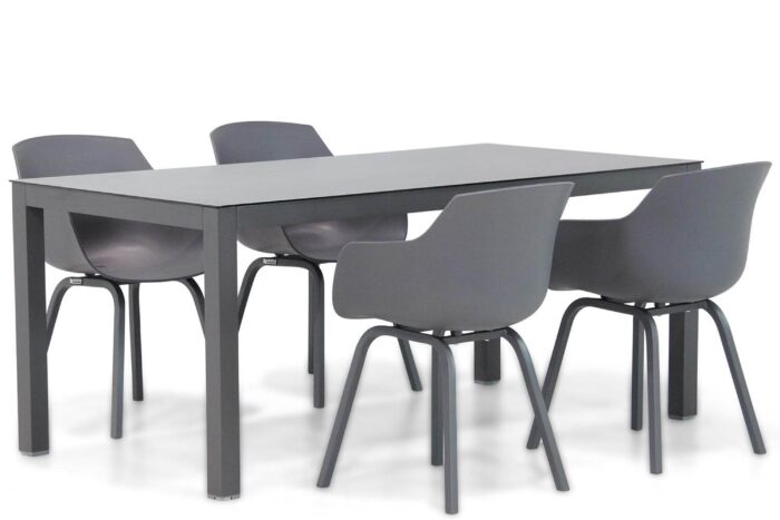 Lifestyle Garden Furniture Salina/Madras 180 cm dining tuinset 5-delig – Grijs-antraciet