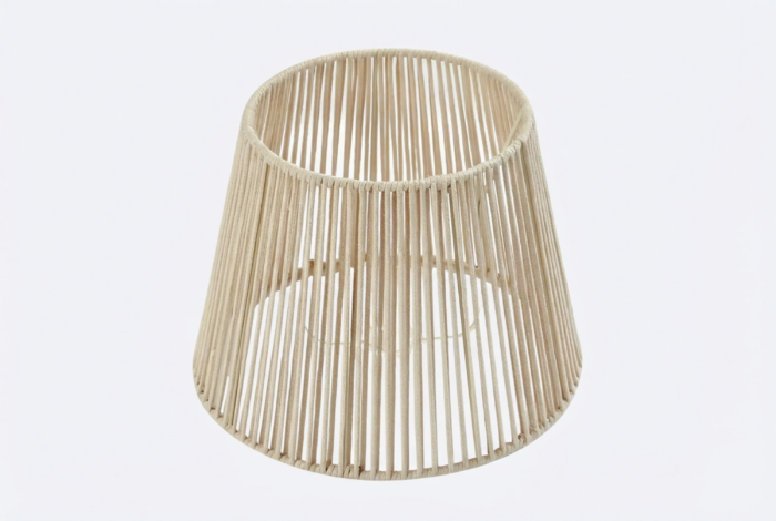 Buiten lampenkap met beige touw IP54 40/28/30 Jayla – Zand/Beige