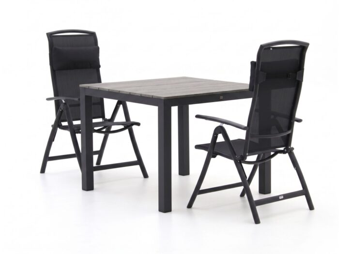 Forza Furniture Forza Capri/Fidenza 90cm dining tuinset 3-delig verstelbaar Laagste prijsgarantie!