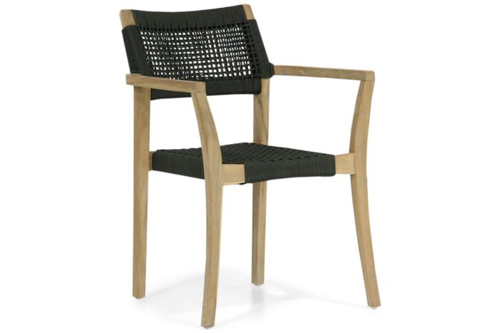 Lifestyle Garden Furniture Dallas dining tuinstoel rope stapelbaar – Groen