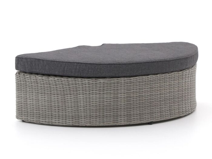 Intenso Furniture Intenso Venetië loveseat voetenbank 130x70cm Laagste prijsgarantie! – Grijs
