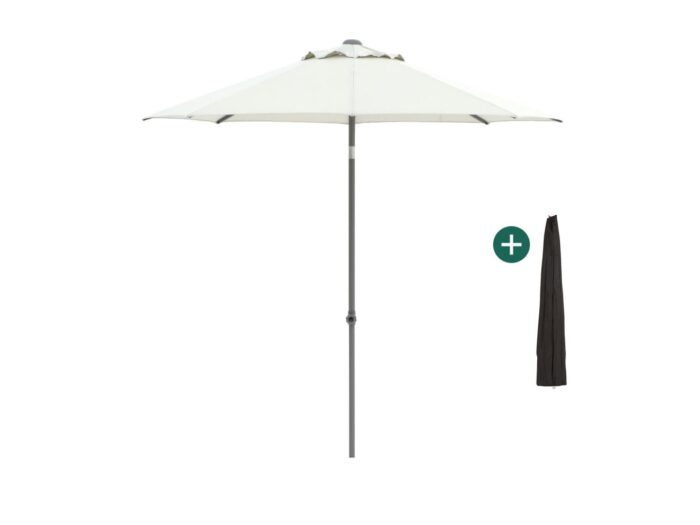 Shadowline Push-up parasol ø 250cm Laagste prijsgarantie! – Grijs