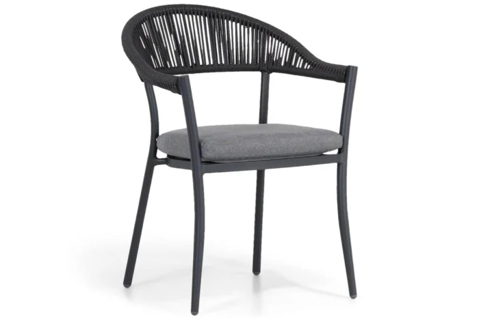 Santika Furniture Vivian dining tuinstoel - Grijs-antraciet