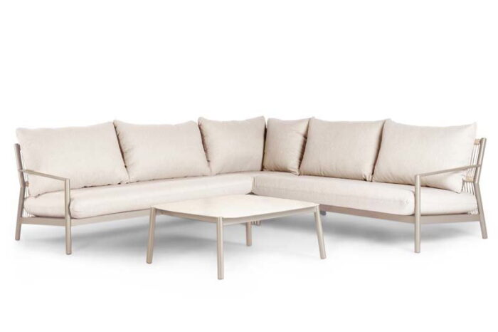 Tierra outdoor Monti lounge hoekset champagne