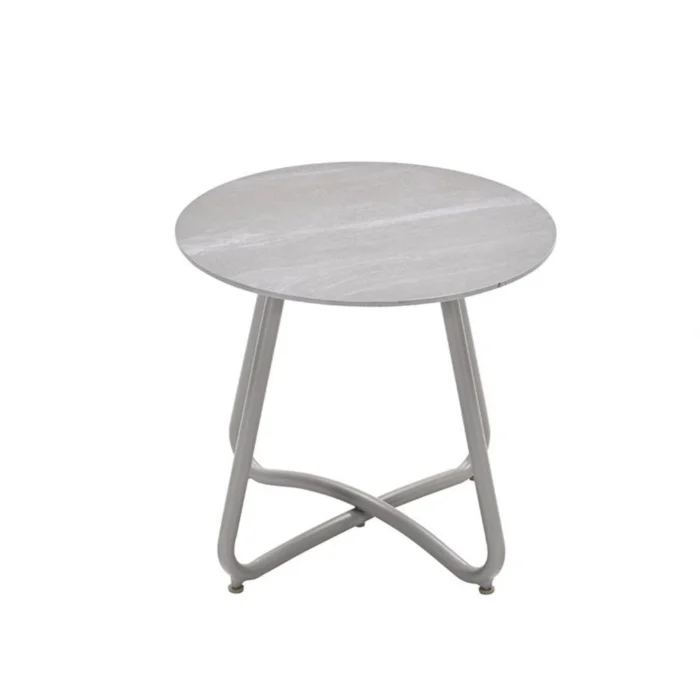 Garden impressions Vento Bijzettafel Taupe dia. 45xH41 cm - beige;grijs