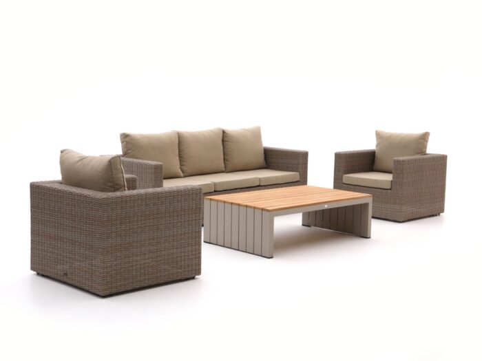 Intenso Furniture Carpino/Ummari stoel-bank loungeset 4-delig – Taupe