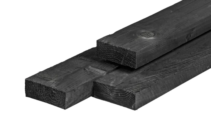 Tuindeco Ligger douglas zwart geimpregneerd 5,0x15,0x400 cm