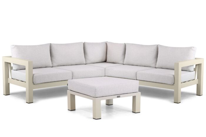 Lifestyle Garden Furniture Luca hoek loungeset 4-delig – Taupe-naturel-bruin