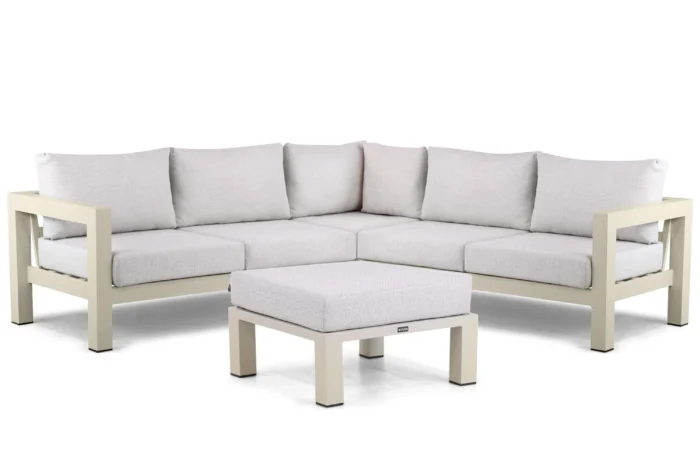 Lifestyle Garden Furniture Luca hoek loungeset 4-delig - Taupe-naturel-bruin