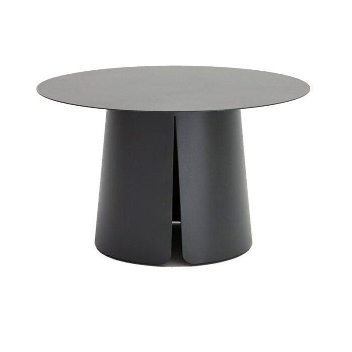 Oosterik home Rockerville lounge tafel midnight grey dia. 70 cm – grijs