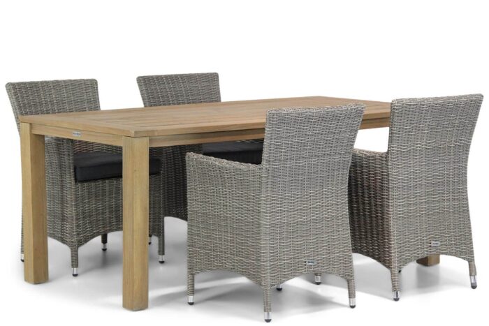 Garden Collections Dublin/Bristol 180 cm dining tuinset 5-delig – Grijs-antraciet