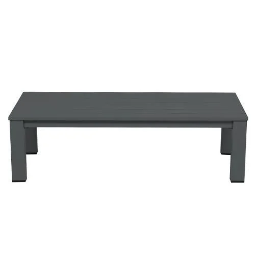 Garden impressions Lincoln lounge tafel 140x70 carbon black - zwart