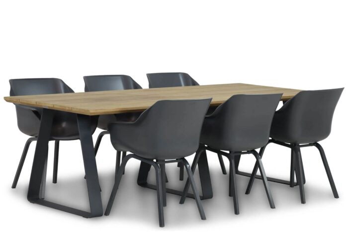 Hartman Sophie element/Palta 240 cm dining tuinset 7-delig – Grijs-antraciet