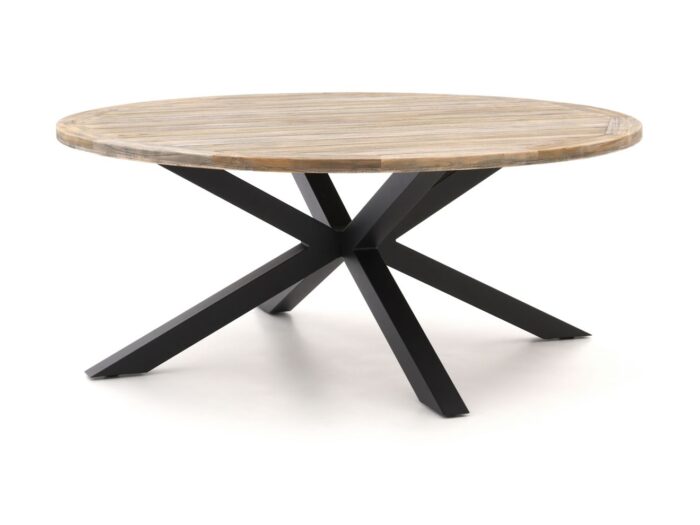 ROUGH Furniture ROUGH-Y dining tuintafel ø 180cm (h:75cm) Laagste prijsgarantie! – Bruin