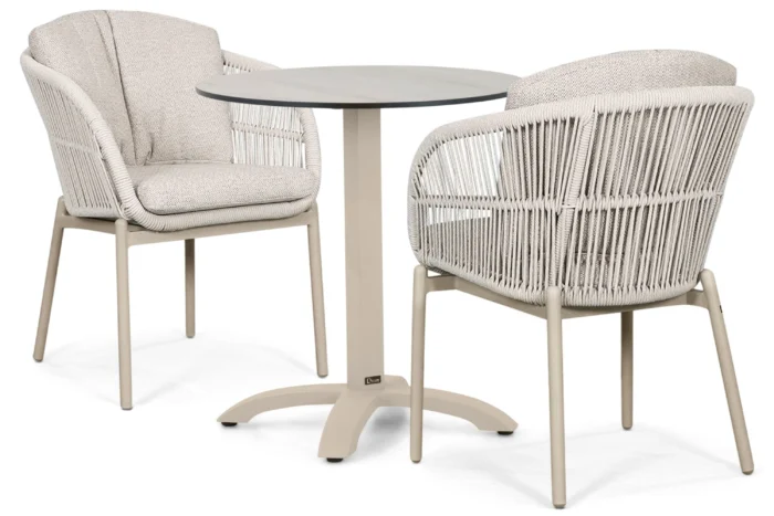 Lifestyle Garden Furniture Monaco/Talao 70 cm dining tuinset 3-delig - Zand/Beige