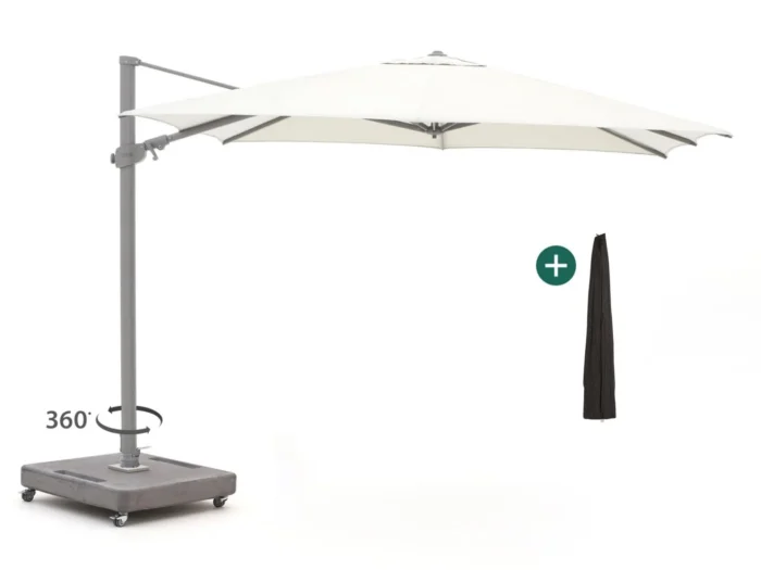 Shadowline Austin zweefparasol 300x300cm - Grijs