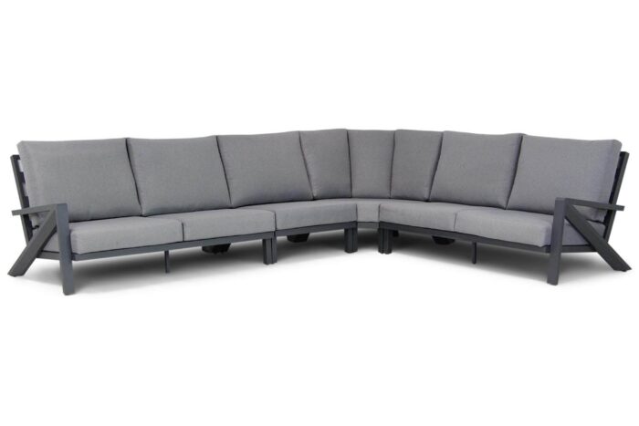 Santika Furniture Cinta hoek loungeset 4-delig – Grijs-antraciet