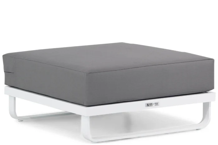 Lifestyle Garden Furniture Venezia loungetafel vierkant met kussen - Wit