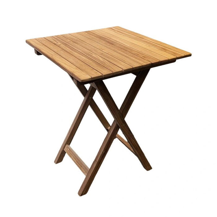 Buitengewoon de boet Florence Klaptafel Teak 60x60x75 cm – bruin