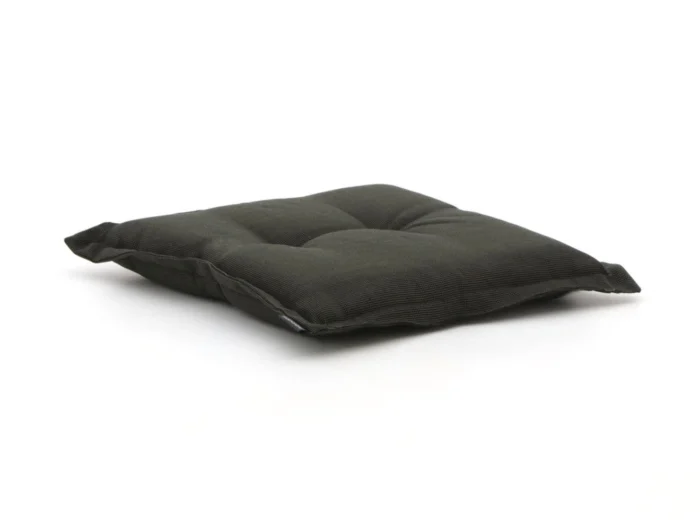 Madison Hocker/tuinkussens 55x55cm met rand zit - Zwart