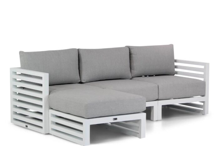Santika Furniture Jaya chaise longue loungeset 4-delig – Wit