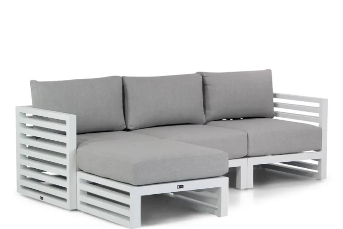 Santika Furniture Jaya chaise longue loungeset 4-delig - Wit