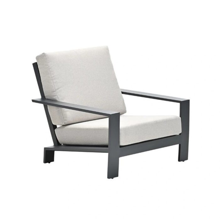 Garden impressions Lincoln Lounge Fauteuil Carbon Black – beige;grijs