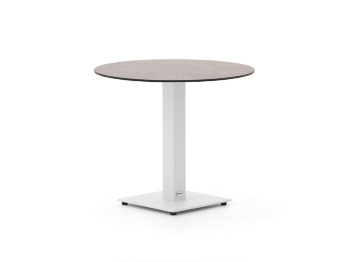 Forza Furniture Forza Orta tuintafel ø80cm (h:73cm) Laagste prijsgarantie! – Wit
