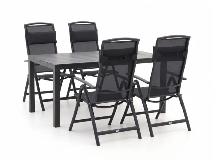 Forza Furniture Capri/Menzano 160cm dining tuinset 5-delig verstelbaar