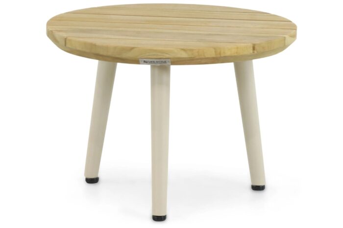 Lifestyle Garden Furniture Montana loungetafel ø 50 cm – Taupe-naturel-bruin