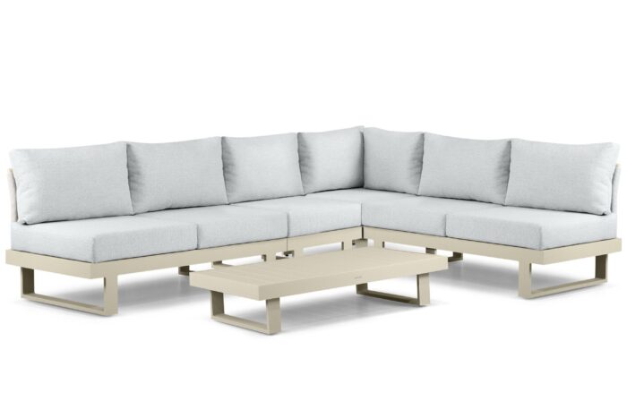 Lifestyle Garden Furniture Lorenzo hoek loungeset 5-delig – Taupe-naturel-bruin