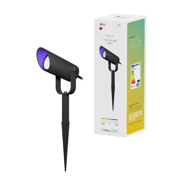 Hombli Smart Spot Light Extension Single padverlichting – zwart