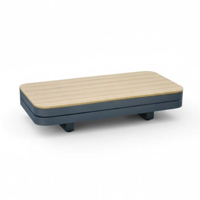 LUX outdoor living Serrento loungetafel | aluminium + polywood | antraciet | 120x62cm