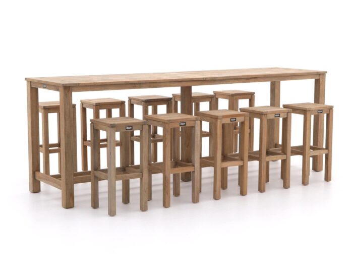 ROUGH Furniture ROUGH-X 300cm barset 11-delig Laagste prijsgarantie! – Bruin