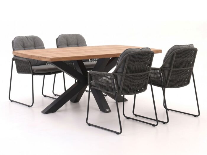 Tierra Outdoor Rivera/Induno Deens Ovaal 180cm dining tuinset 5-delig