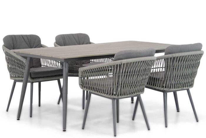 Lifestyle Garden Furniture Western/Matale 180 cm dining tuinset 5-delig – Grijs-antraciet