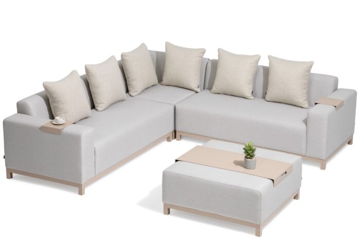 De Laan Projects Laan Soleil hoek loungeset 4-delig – Grijs-antraciet