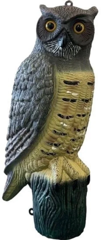 Aquadistri Deco vogel uil - beige;grijs